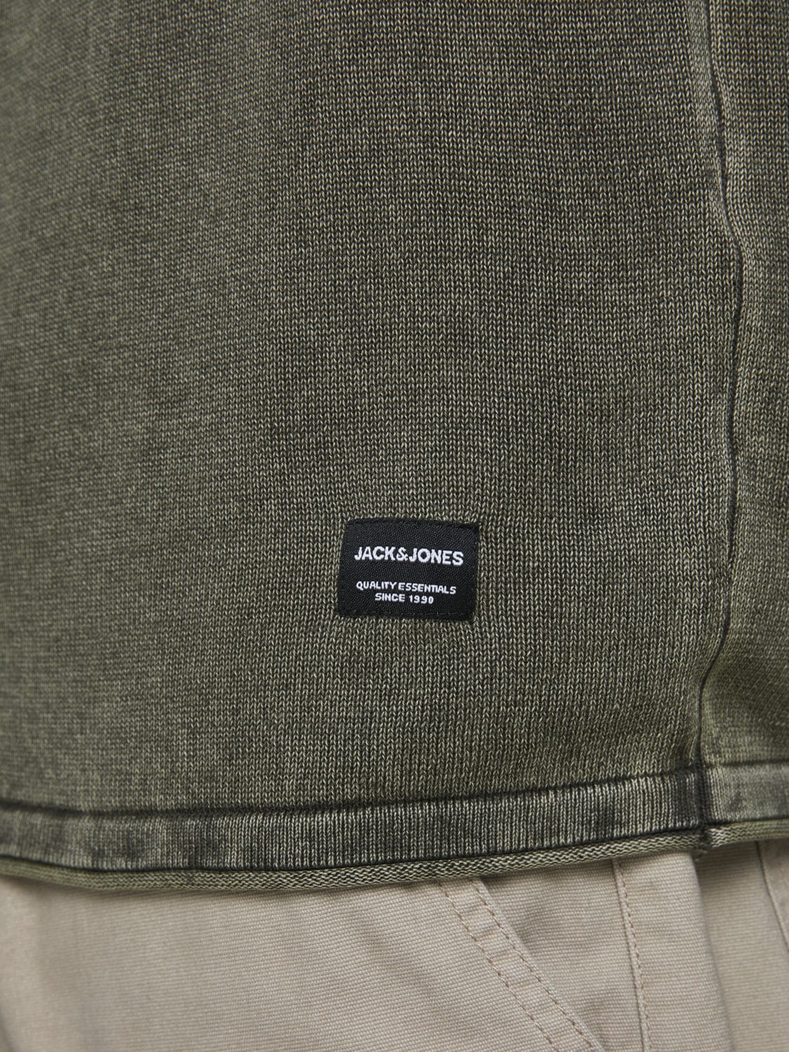 Jersey algodón fino verde -JJELEO